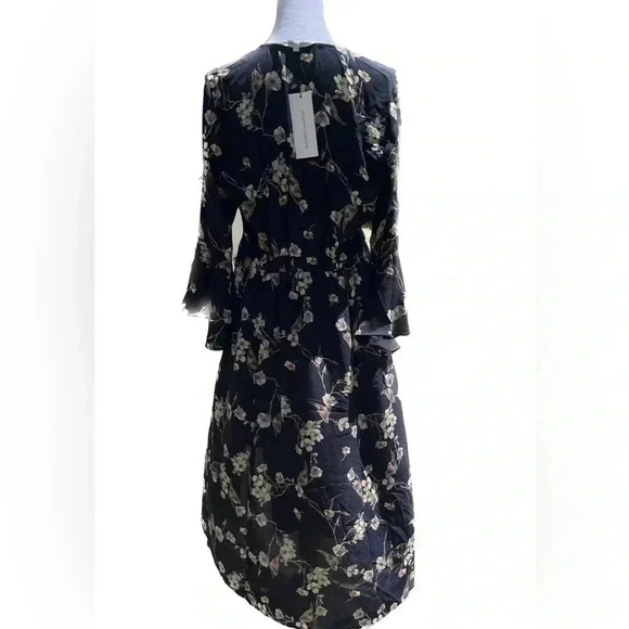 NWT Collective Concepts Navy Floral Dress Size M - Picture 3 of 9